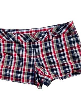 Joe Benbasset Plaid Shorts - Red, Navy & Tan